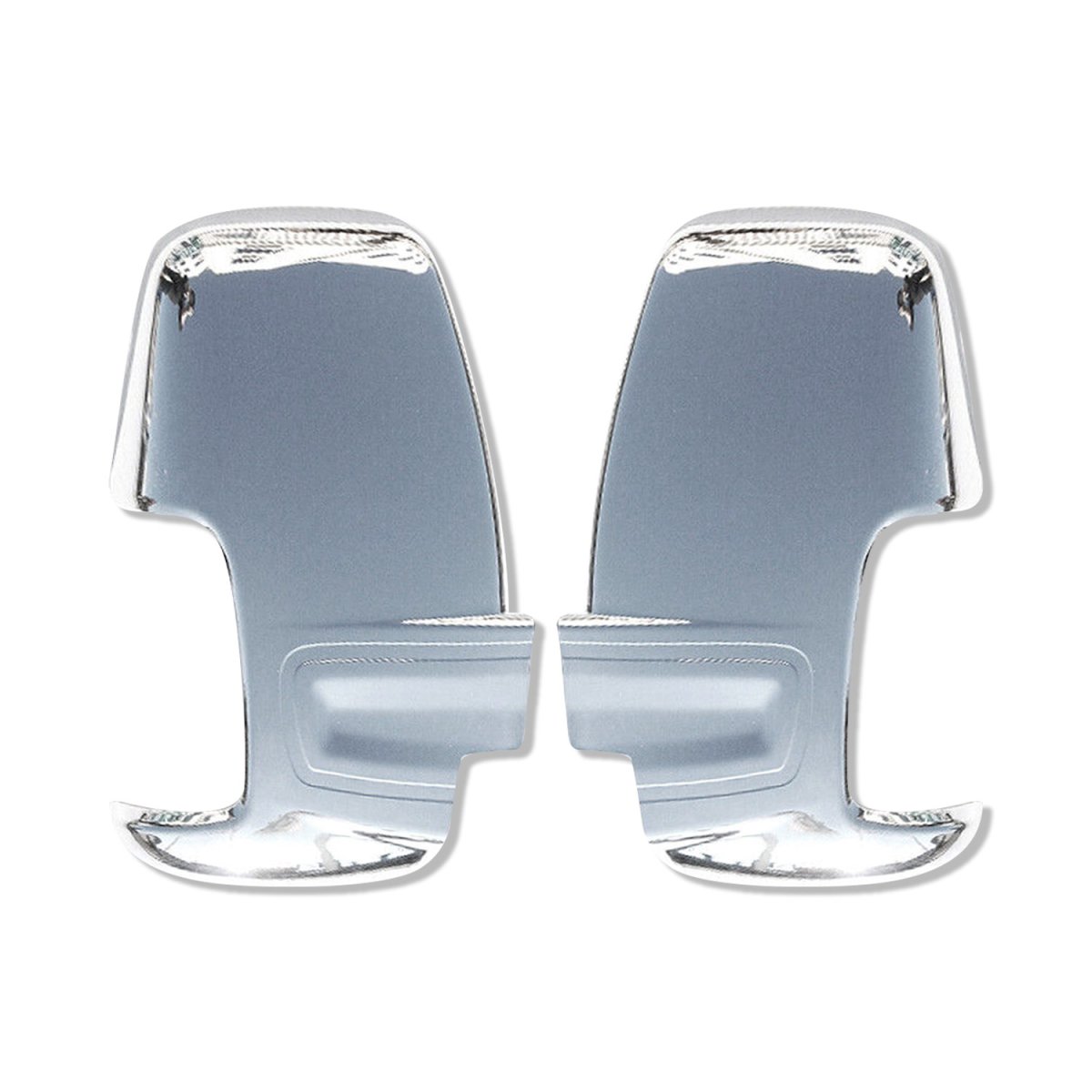 Ford Transit Mirror Cover - Omac - 2 Pcs - Chrome ABS Gloss Silver - 2015-2025